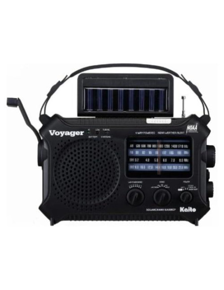 Radio Meteorológica Kaito KA500IP-BLK Solar/Dynamo AM/FM/SW Radio Meteorológica Kaito KA500IP-BLK Solar/Dynamo AM/FM/SW