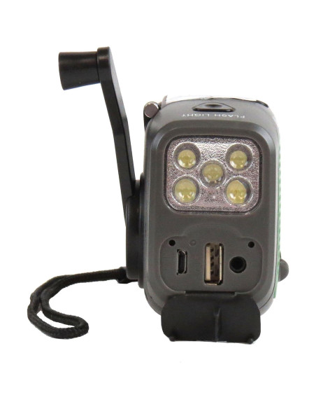 Radio Meteorológica Kaito KA350GN AM/FM/SW NOAA con Linterna 5-LED Radio Meteorológica Kaito KA350GN AM/FM/SW NOAA con Linterna 5-LED
