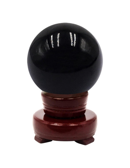Bola de Cristal Feng Shui 60MM Negra para Decoración Bola de Cristal Feng Shui 60MM Negra para Decoración