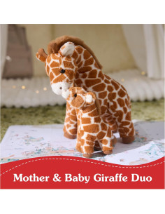 GUND Jirafa Solana y Bebé Peluche 25,4 cm Marrón 2