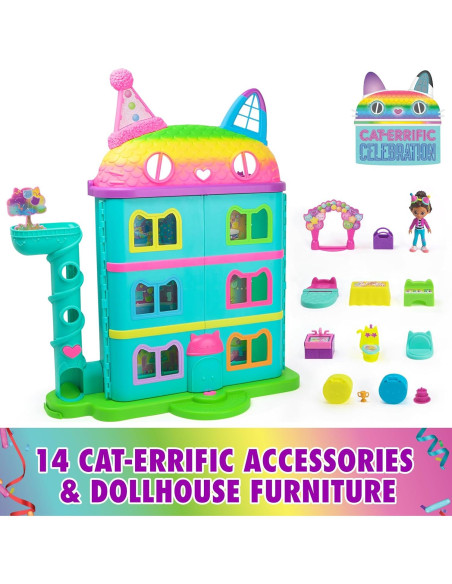 Casa de Muñecas Gabby 60 cm con Accesorios y Figuras Casa de Muñecas Gabby 60 cm con Accesorios y Figuras