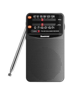 Radio Portátil AM/FM Homicial, Compacta y Ligera, 104.9g