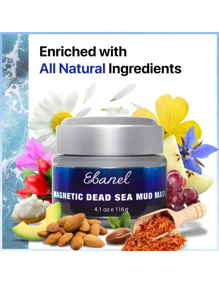 Mascarilla Facial Magnética Ebanel 116g Barro Mar Muerto Mascarilla Facial Magnética Ebanel 116g Barro Mar Muerto