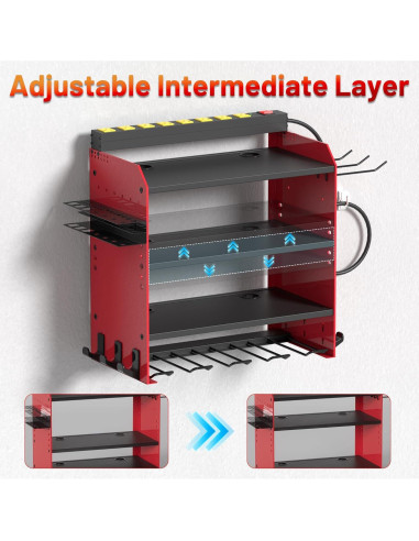 Organizador de Herramientas de Pared CFMASTER con Estación de Carga