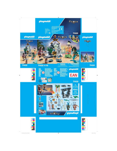 Playmobil Piratas Búsqueda del Tesoro 71420 55 Piezas