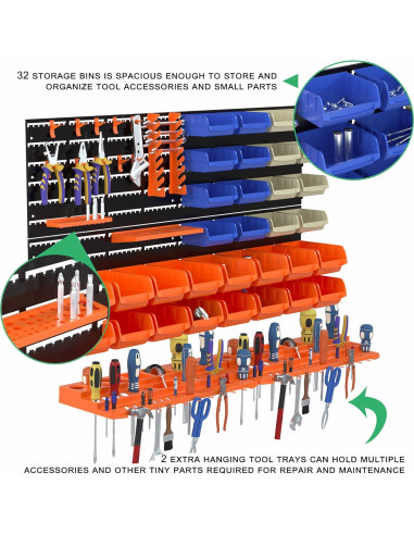 Organizador de Herramientas Montado en Pared 52PCS Reliancer