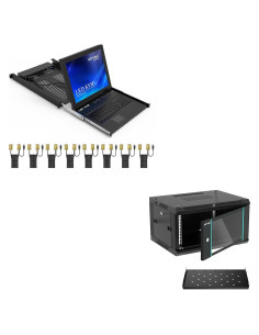 Montaje en Rack KVM VGA 8 Puertos MT-VIKI + Gabinete 6U