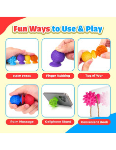 Juguetes Sensoriales Antiestrés 8PCS - Small Fish - Para Niños y Adultos 2
