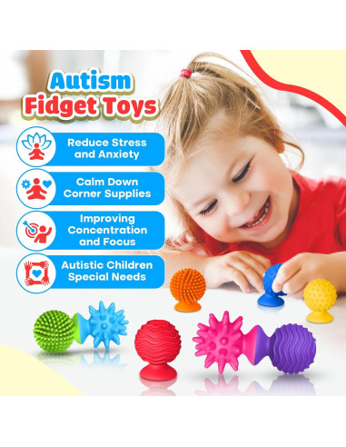 Juguetes Sensoriales Antiestrés 8PCS - Small Fish - Para Niños y Adultos