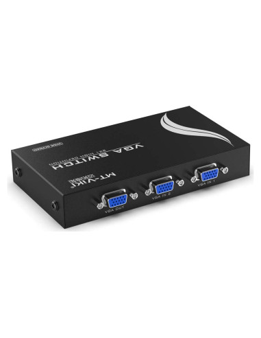 Interruptor VGA 2 Puertos MT-VIKI 1920x1080 250MHz