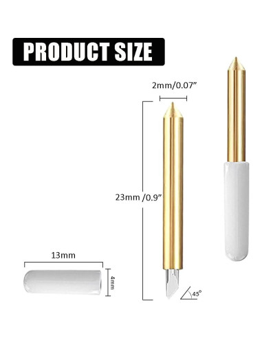 Juego de 20 Cuchillas de Punta Fina GAQWOK para Cricut