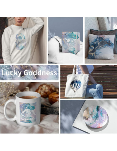 Hojas de Transferencia Lucky Goddess 8 PCS 30.48x30.48 cm