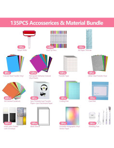 Kit de Accesorios para Cricut Joy Xtra - 133 Piezas 2