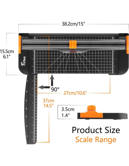 Cortadora de Papel Firbon A4 38x14.5 cm con Seguridad Automática Cortadora de Papel Firbon A4 38x14.5 cm con Seguridad Automática