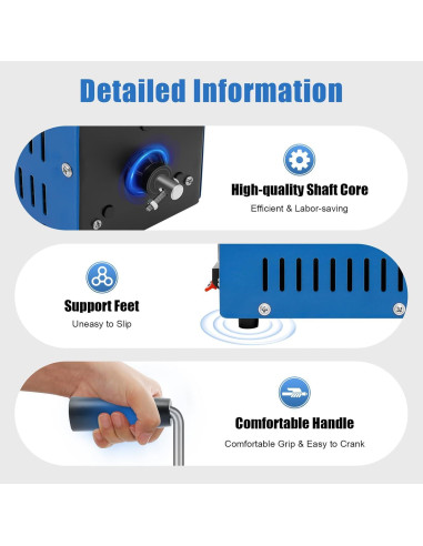 Generador de Manivela Manual NIENIEE 20W 28V para Emergencias