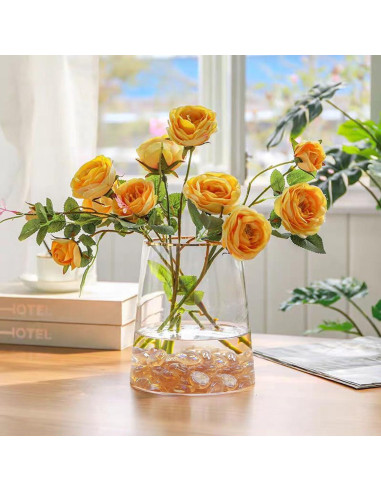 Perlas de vidrio YISZM 1 kg rosas para jarrones y acuarios