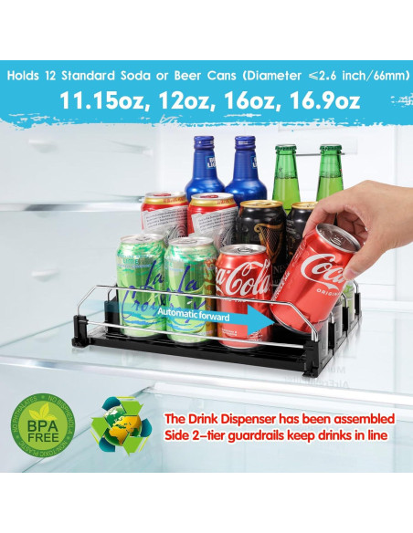 Dispensador de Latas Automático BingoHive Negro 12 Latas Dispensador de Latas Automático BingoHive Negro 12 Latas