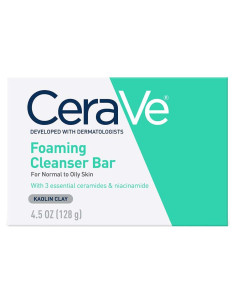 Barra Limpiadora Espumosa CeraVe 127g para Piel Grasa