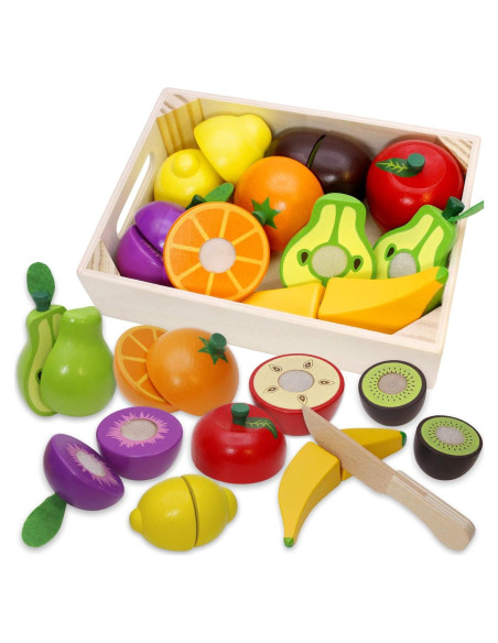 Comida de Juguete de Madera Airlab - Frutas para Cortar Comida de Juguete de Madera Airlab - Frutas para Cortar