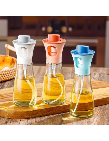 Botella Spray de Aceite y Vinagre QPCMV 150ml - Pack 3 Unidades