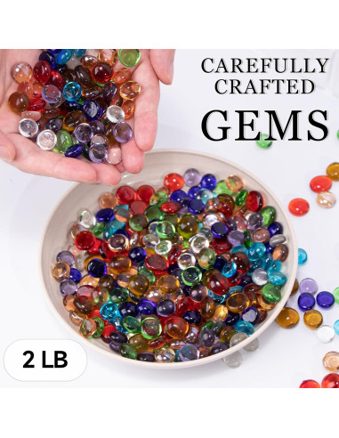 Mini Gemas de Vidrio Meschett 340PCS Decoración 0.5-0.7cm