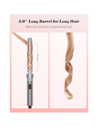 Plancha de Rizar ANWA 1 Pulgada Cerámica Doble Voltaje