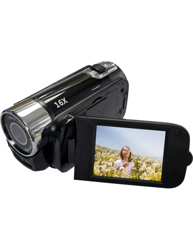 Cámara de video digital Andoer 1080P 16MP LCD 2.7" Zoom 16X