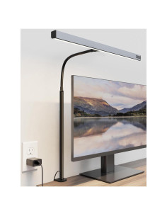 Lámpara de Escritorio LED SUPERDANNY 12W con Brazo Flexible Gris