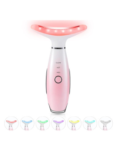 Masajeador Facial Rosa Aozemei 7 Colores con Calor