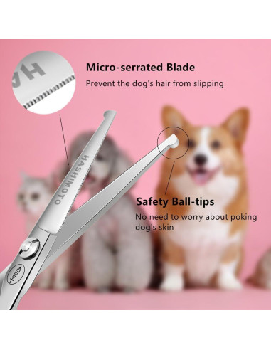 Tijeras de Aseo para Perros HASHIMOTO 12.7 cm Punta Redondeada