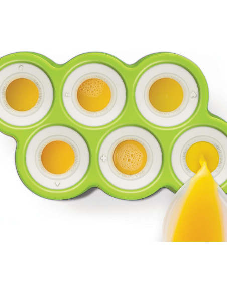 Moldes de Paletas Zoku Dino, 6 Silicona Sin BPA, 1.6 oz Moldes de Paletas Zoku Dino, 6 Silicona Sin BPA, 1.6 oz