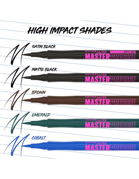 Delineador Líquido Impermeable Maybelline Master Precise Negro 2ml Delineador Líquido Impermeable Maybelline Master Precise Negro 2ml