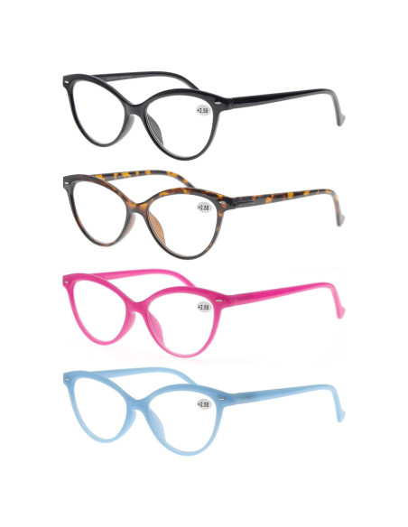 Gafas de Lectura MODFANS Ojo de Gato 4 Pack Mezcla Colores Gafas de Lectura MODFANS Ojo de Gato 4 Pack Mezcla Colores