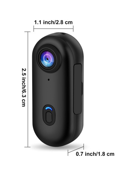 Cámara Corporal Mini Acuvar MFPOCKET 64GB FHD 1080P Negra Cámara Corporal Mini Acuvar MFPOCKET 64GB FHD 1080P Negra