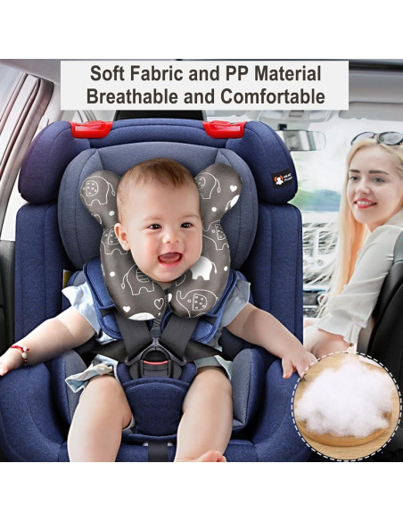Almohada de Viaje para Bebés Vocheer Elefante Soporte Cabeza Almohada de Viaje para Bebés Vocheer Elefante Soporte Cabeza