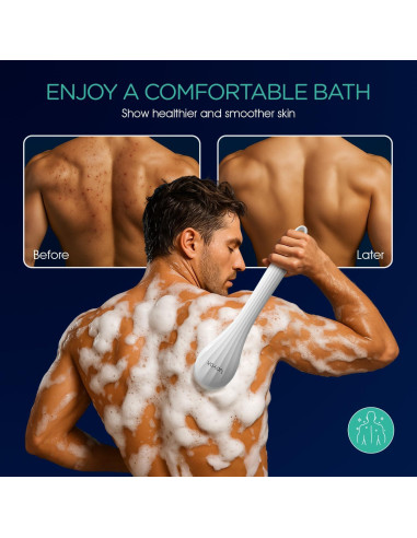 Cepillo Corporal Eléctrico VOYOR BC100 Azul, Exfoliante y Recargable