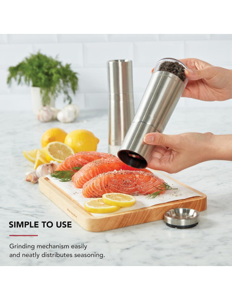 Molino de Pimienta KitchenAid Acero Inoxidable 20 cm Ajustable Molino de Pimienta KitchenAid Acero Inoxidable 20 cm Ajustable