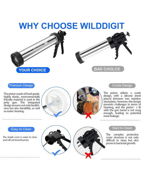 Pistola de Jerky de Res Profesional Wilddigit WD-JK-150 Pistola de Jerky de Res Profesional Wilddigit WD-JK-150