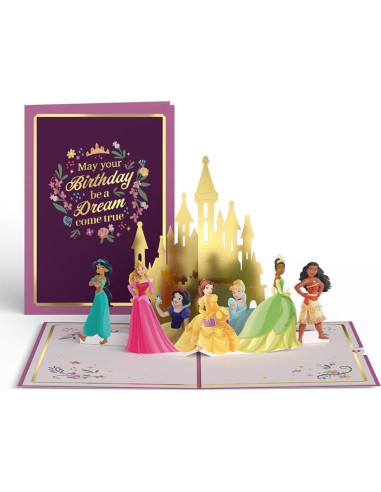 Tarjeta Pop-Up de Cumpleaños Lovepop Princesa Disney 12.7x17.8cm