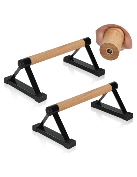 Barras de Flexiones de Madera Airogym - Soporte 600 lbs Barras de Flexiones de Madera Airogym - Soporte 600 lbs