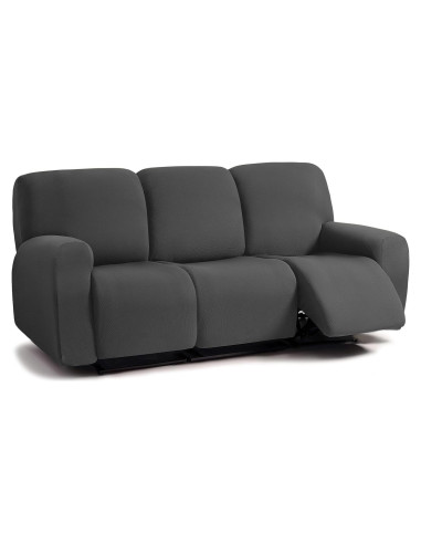 Funda Sofá Recliner ULTICOR Jacquard 8 Piezas 3 Plazas Negro