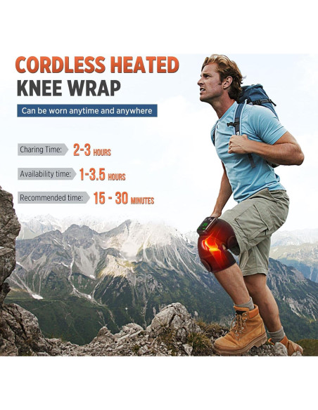 Masajeador de Rodilla Inalámbrico ERHIVORA con Calor y Vibración Masajeador de Rodilla Inalámbrico ERHIVORA con Calor y Vibración