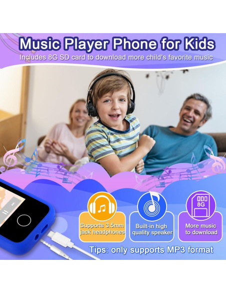 Teléfono Inteligente para Niños Luoba 2.8" Pantalla Táctil Azul Teléfono Inteligente para Niños Luoba 2.8" Pantalla Táctil Azul
