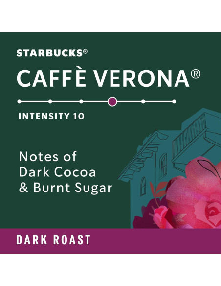 Cápsulas de Espresso Starbucks Nespresso Caff Verona 50 Unidades Cápsulas de Espresso Starbucks Nespresso Caff Verona 50 Unidades