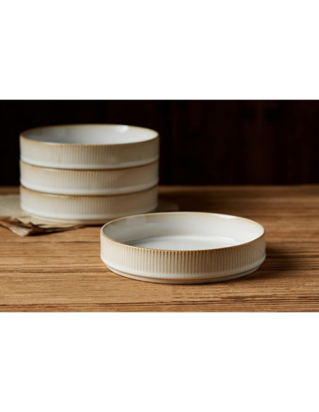 Juego de Cuencos de Pasta Famiware 4 Piezas 18.9 cm Cerámica Juego de Cuencos de Pasta Famiware 4 Piezas 18.9 cm Cerámica