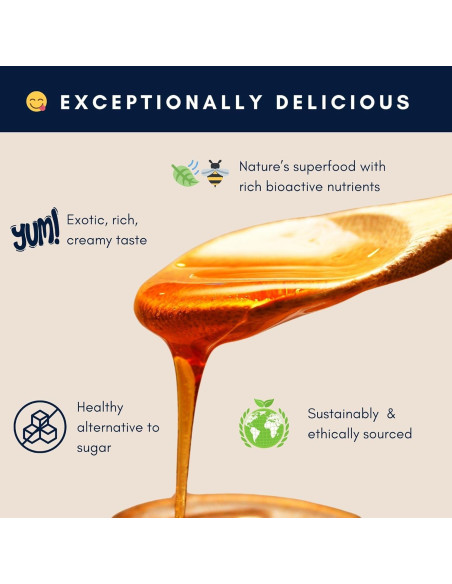Miel Manuka Cruda Orgánica MGO 514+ 500g - Apoyo Inmunológico Miel Manuka Cruda Orgánica MGO 514+ 500g - Apoyo Inmunológico