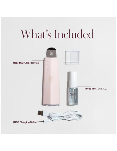 Extractor de Poros Ultrasonico Dermaflash Dermapore+ Rosa