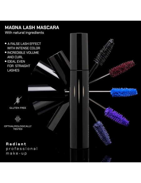 Máscara de Pestañas Radiant Professional 12g - Marrón Ciruela Máscara de Pestañas Radiant Professional 12g - Marrón Ciruela