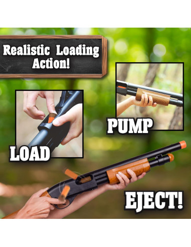 Blaster de Acción Maxx Action Grano de Madera con Sonidos