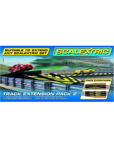 Extensión de Pista Scalextric C8511 - 1 Salto y 2 Rectas